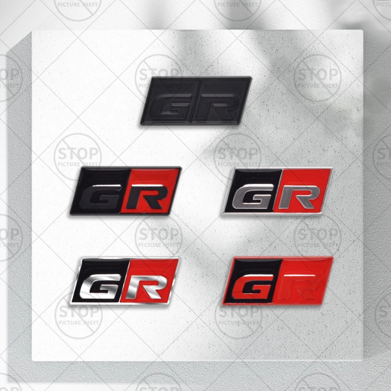 GR SPORT Logo Car Interior Steering Wheel Sticker Center Console Decoration Badge For Toyota YARIS C-HR Corolla Prius Hilux Rav4