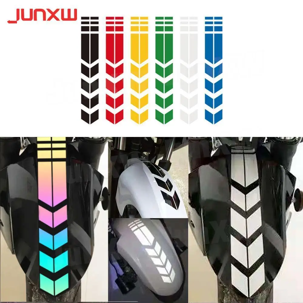 Universal Car Motorcycle Arrow Stripe Stickers Accessories Fender Paste Waterproof Oilproof Reflective Decal Body Kits