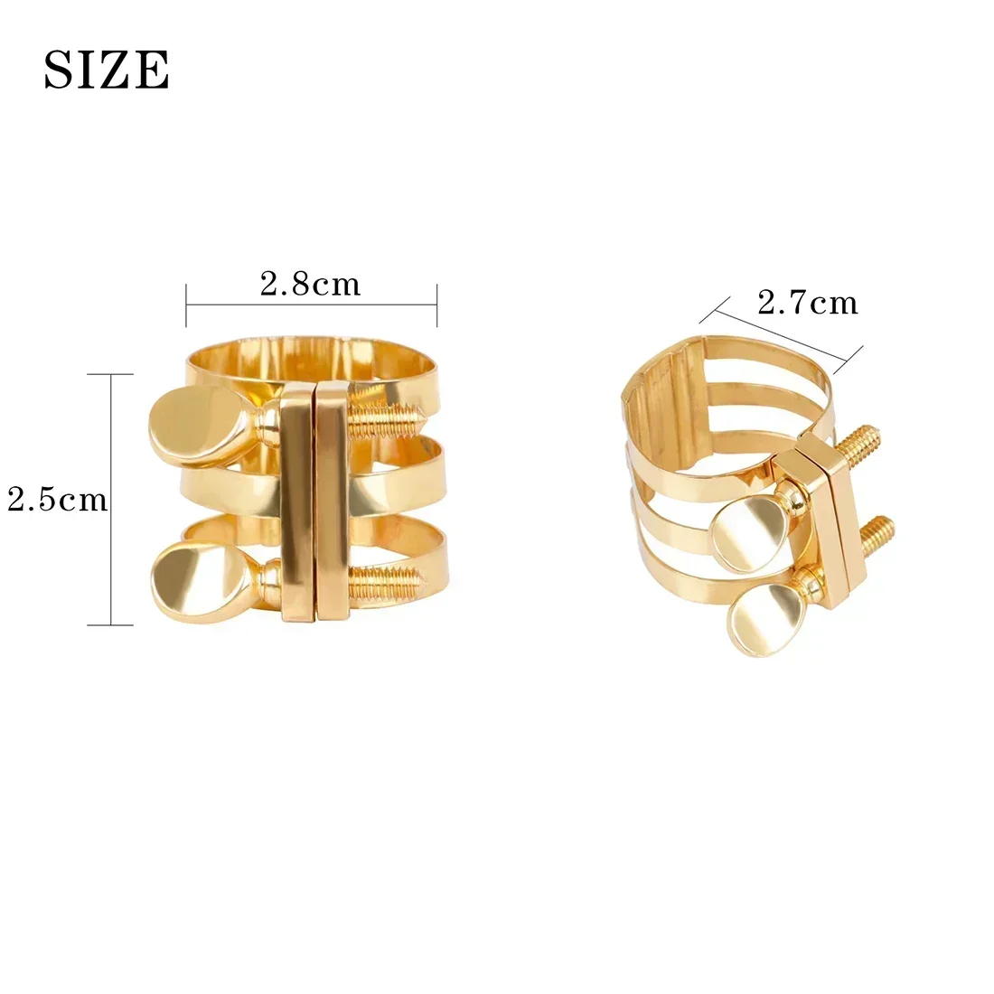 Clip per sassofono contralto Scheda ispessita scheletro in metallo con clip per custodia trasparente Accessori di ricambio per sassofono contralto professionale