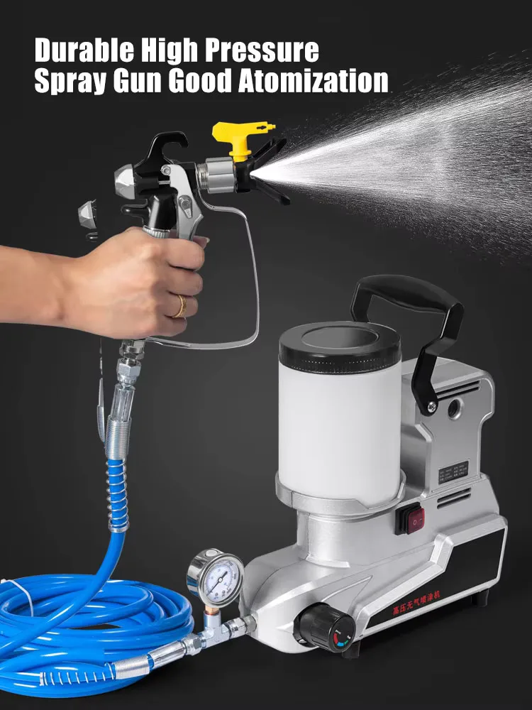 1200W High Power Home Painting Multifunctional Airless Paint Sprayer Machine 2L Small Portable Electric Spray Gun 220V