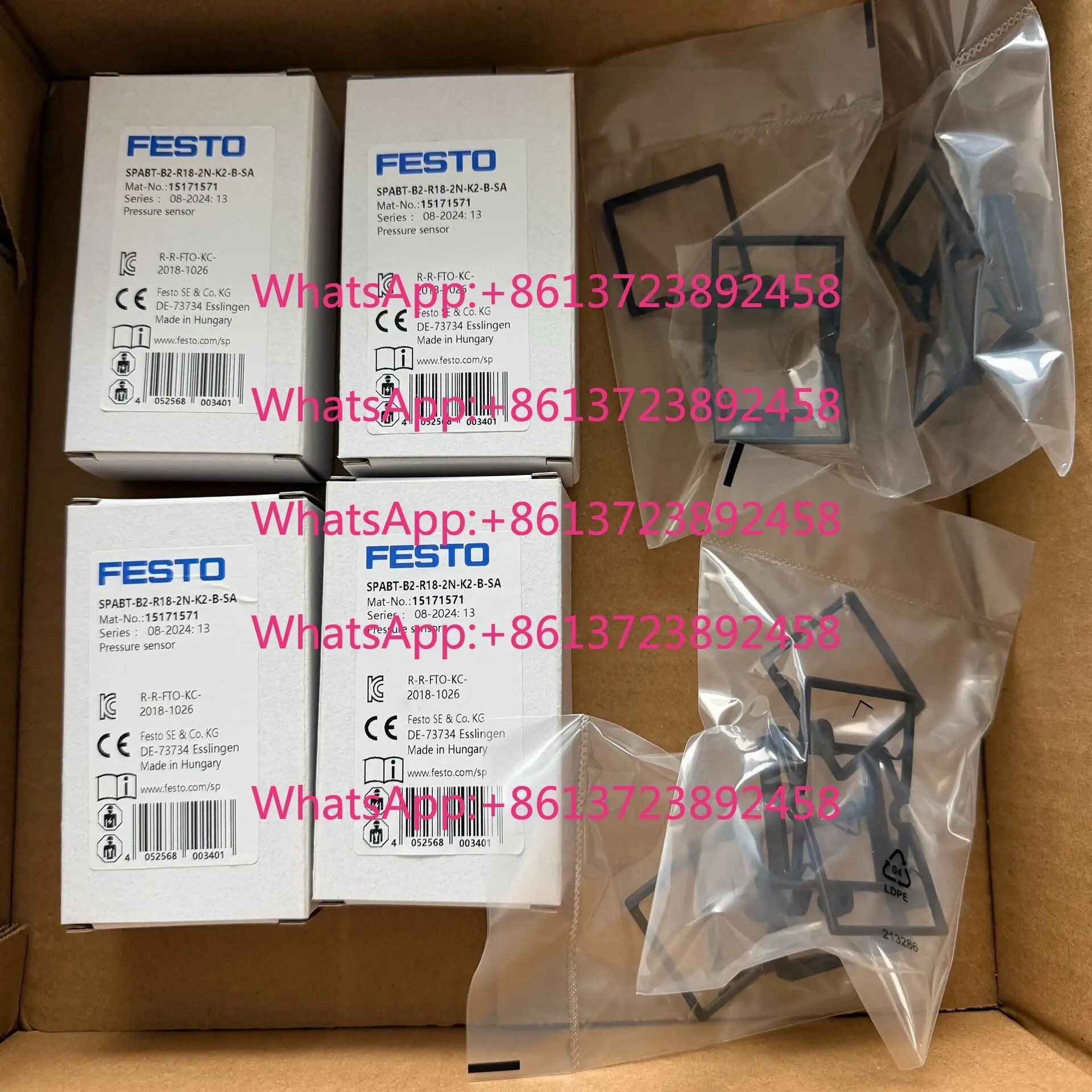 FESTO pressure sensor SPABT-B2-R18-2N-K2-B-SA，15171571