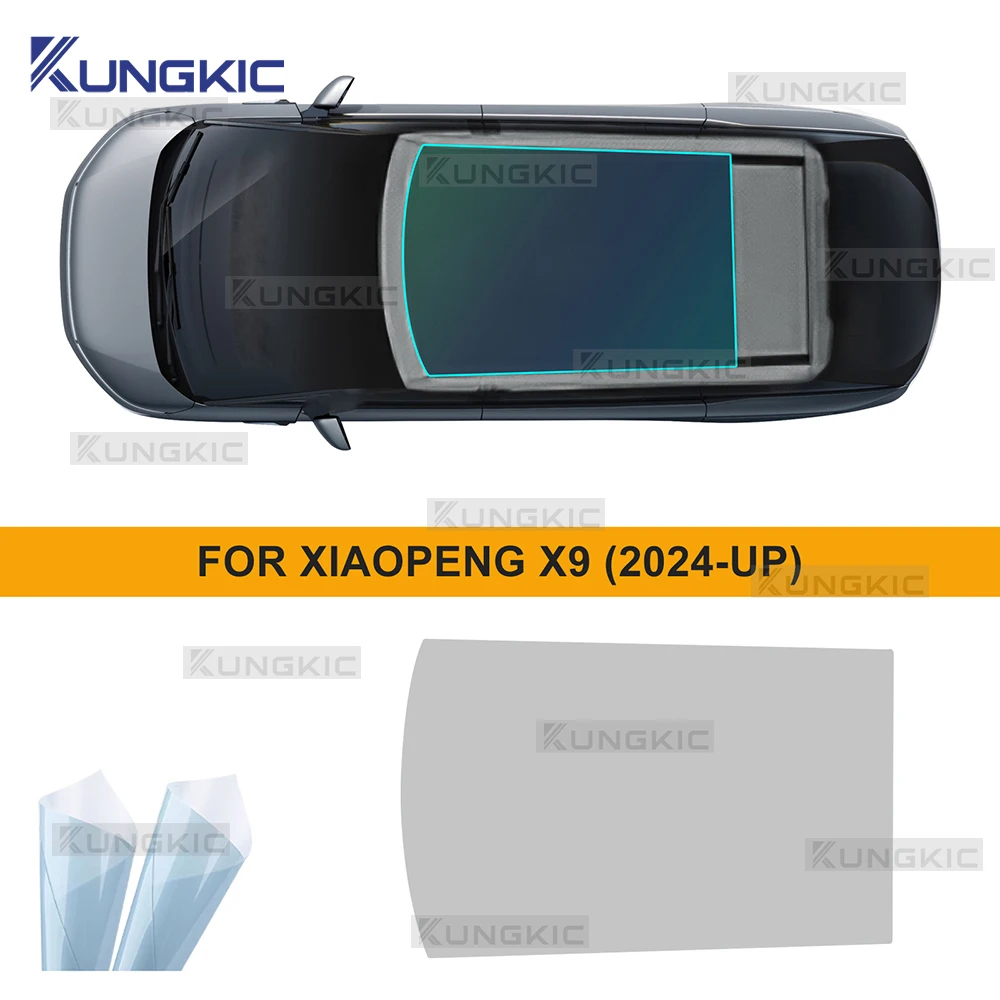 

For XiaoPeng X9 2024 2025 TPU Ice Armor Pre-Cut Sunroof Protection Film Heat Insulation Awning Supplies Car PPF Accessories