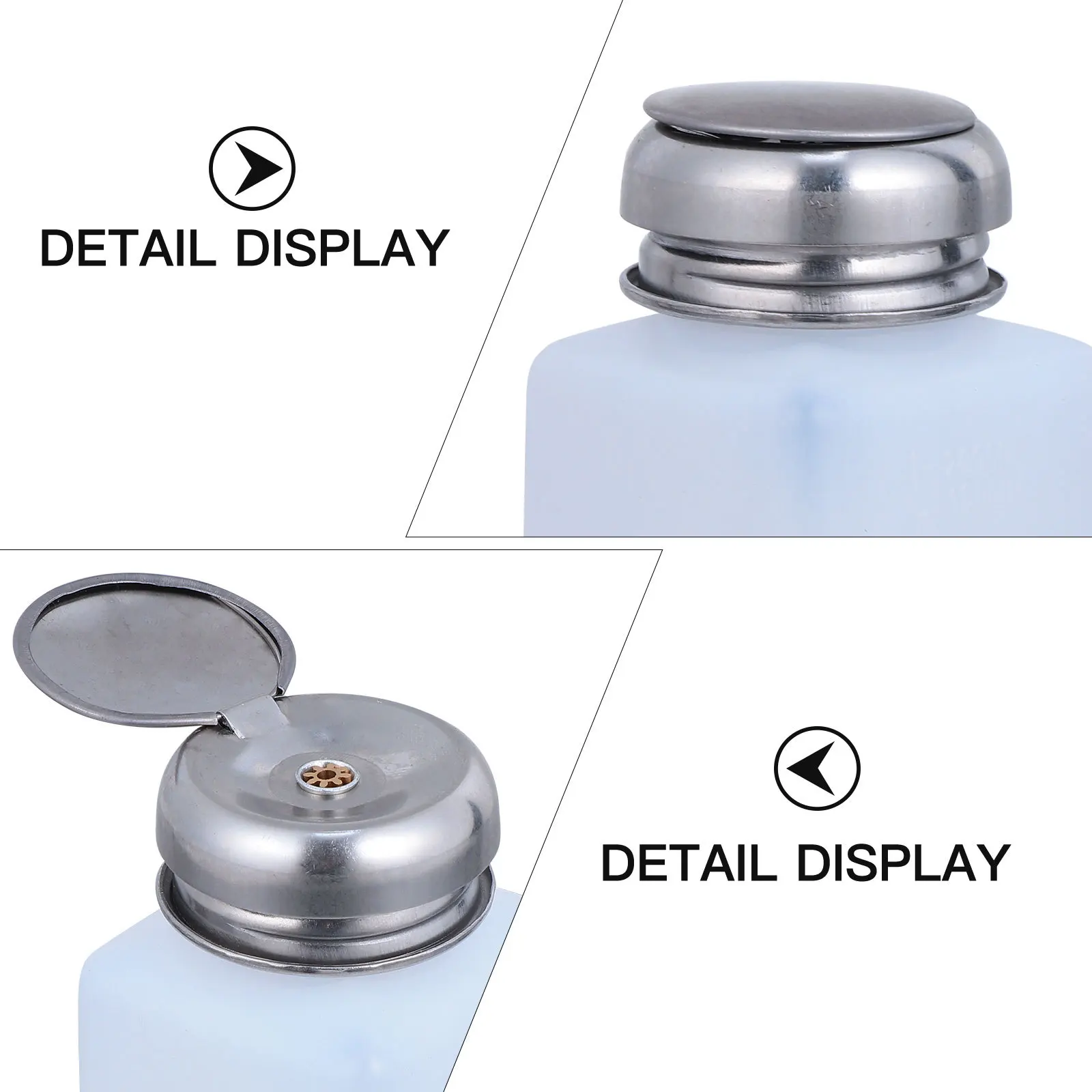 

5 pcs Press Type Alcohol Bottle Anti-Static Durable Plastic Container For Laboratory Industrial Use Wash Bottle Holder