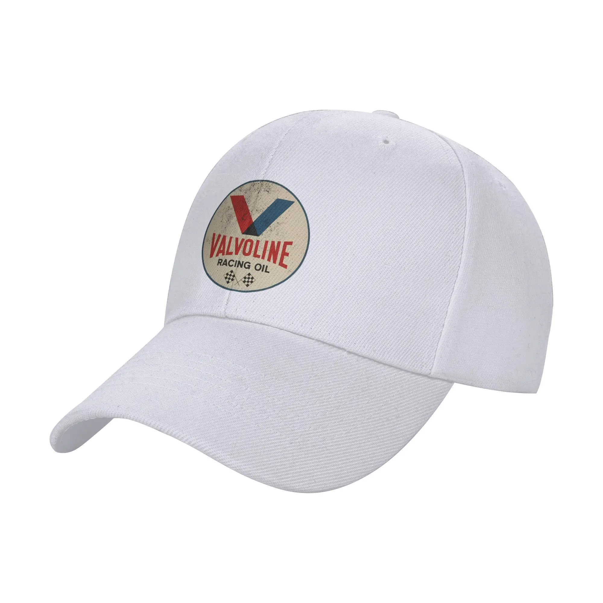 Fashion Valvoline Racing Sign Curved Brim Baseball Cap Collegiate Style Cap Women's