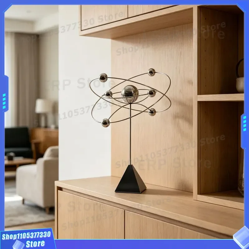 Modern Luxury Asteroid Ball Ornament Creative Metal Craft for Living Room Desktop High End Sense Soft Decoration Jewelry