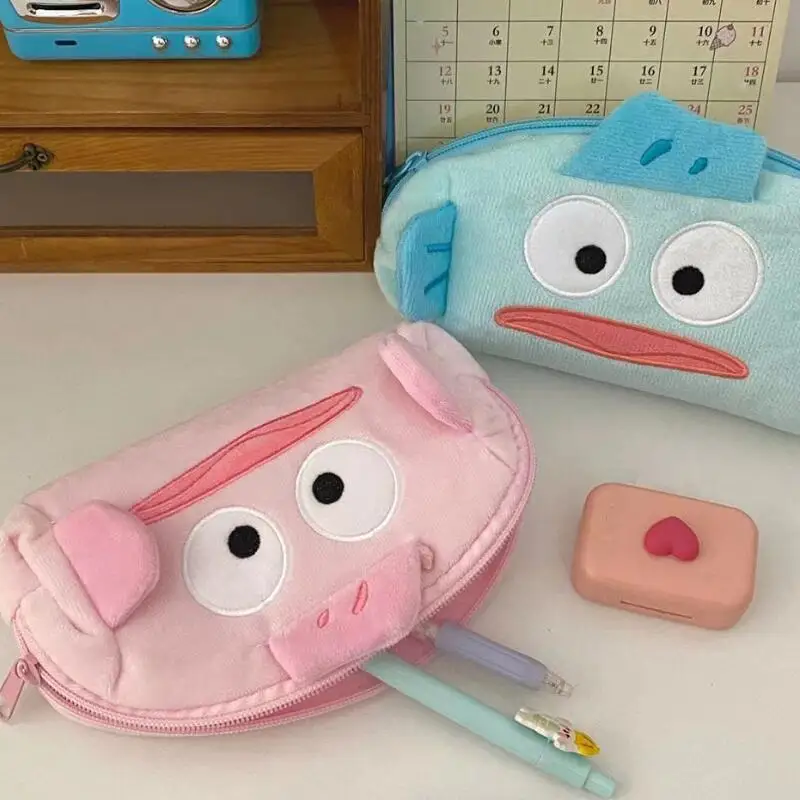 กระเป๋าเครื่องเขียนลายการ์ตูนฮันยูโดน  กระเป๋าใส่ดินสออเนกประสงค์ขนาดใหญ่  กระเป๋าเครื่องสำอาง  กระเป๋าเก็บของบนโต๊ะสำหรับเด็กผู้หญิง