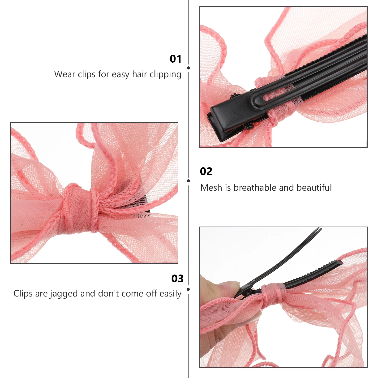 

2Pcs Duckbill Hairpins Exquisite Stylish Clips for Weddings Parties Daily Life Girls Hairpin Accessories for Women