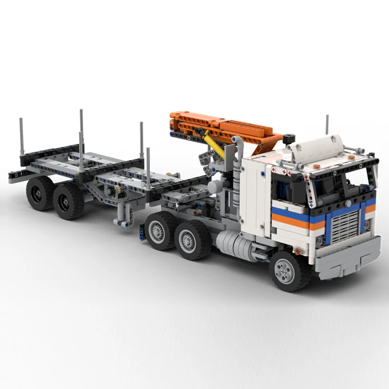 Stadt Auto Modell MOC Bausteine Heavy-Duty Traktor Lkw Modulare Technologie Geschenke Urlaub Montieren Kinder Spielzeug Anzug