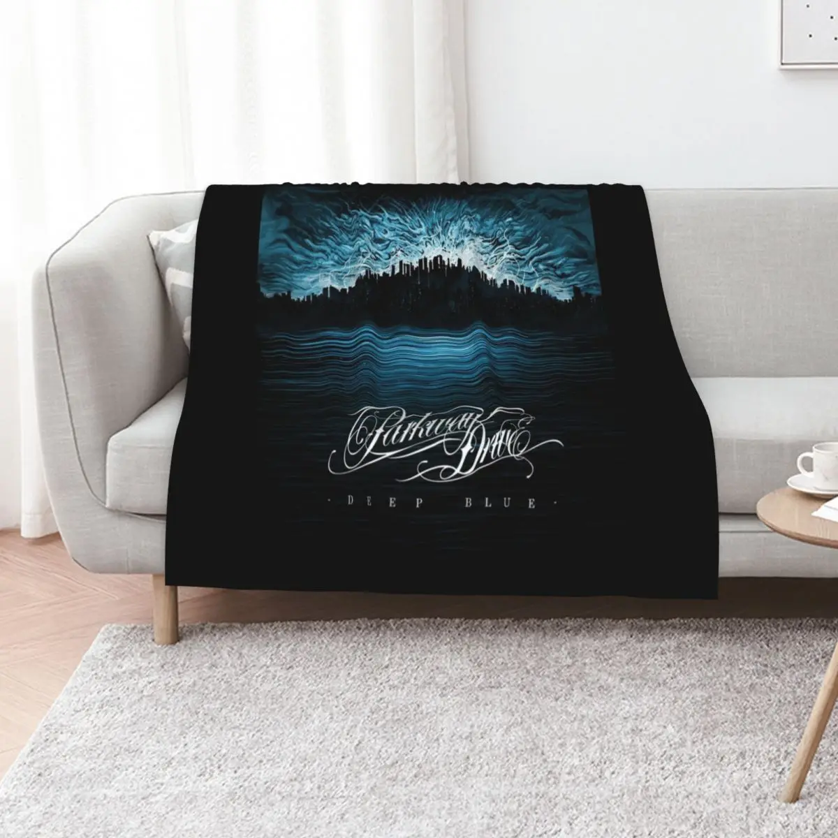 Parkway Drive deep blue Throw Blanket Custom christmas decoration Cute Plaid Plush For Baby Plaid on the sofa Blankets
