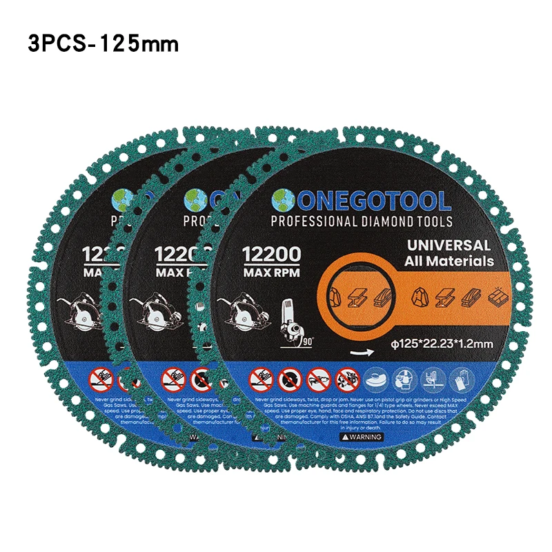 Composiet Multifunctionele Snijden Zaagblad 110/125mm Ultradun Zaagblad Keramische Tegel Glas Slijpschijf Voor haakse Slijper