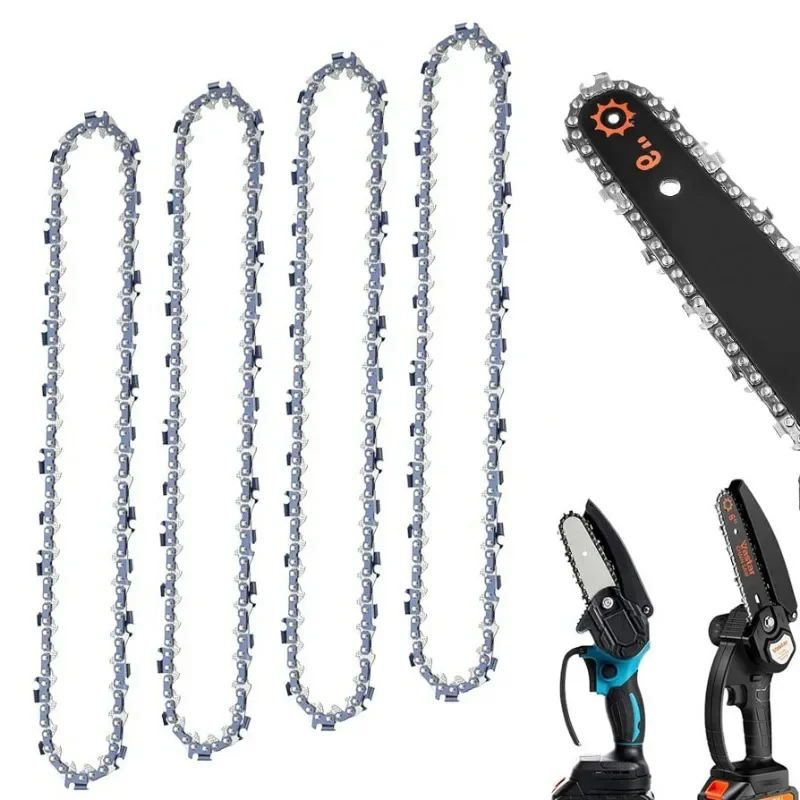 Chain Saw Chain 1/4'' 4inch 6 Inch Electric Chainsaw Guide Bar Sharp Saw Parts Blades Steel Mini Chainsaws Chain Set 28DL 37 DL