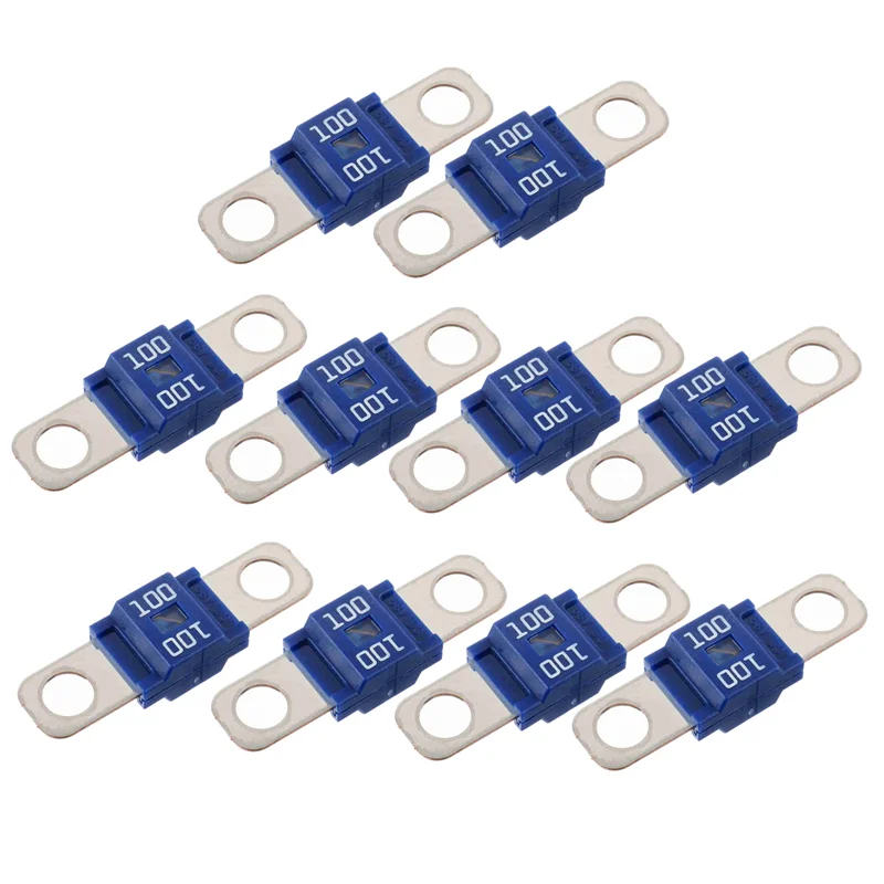 

ABTC-AMI/Midi Fuse High Current Fuse Bolt-On Fuse For Cars, Trucks, Construction Vehicles, Buses, Caravans (10Pc)