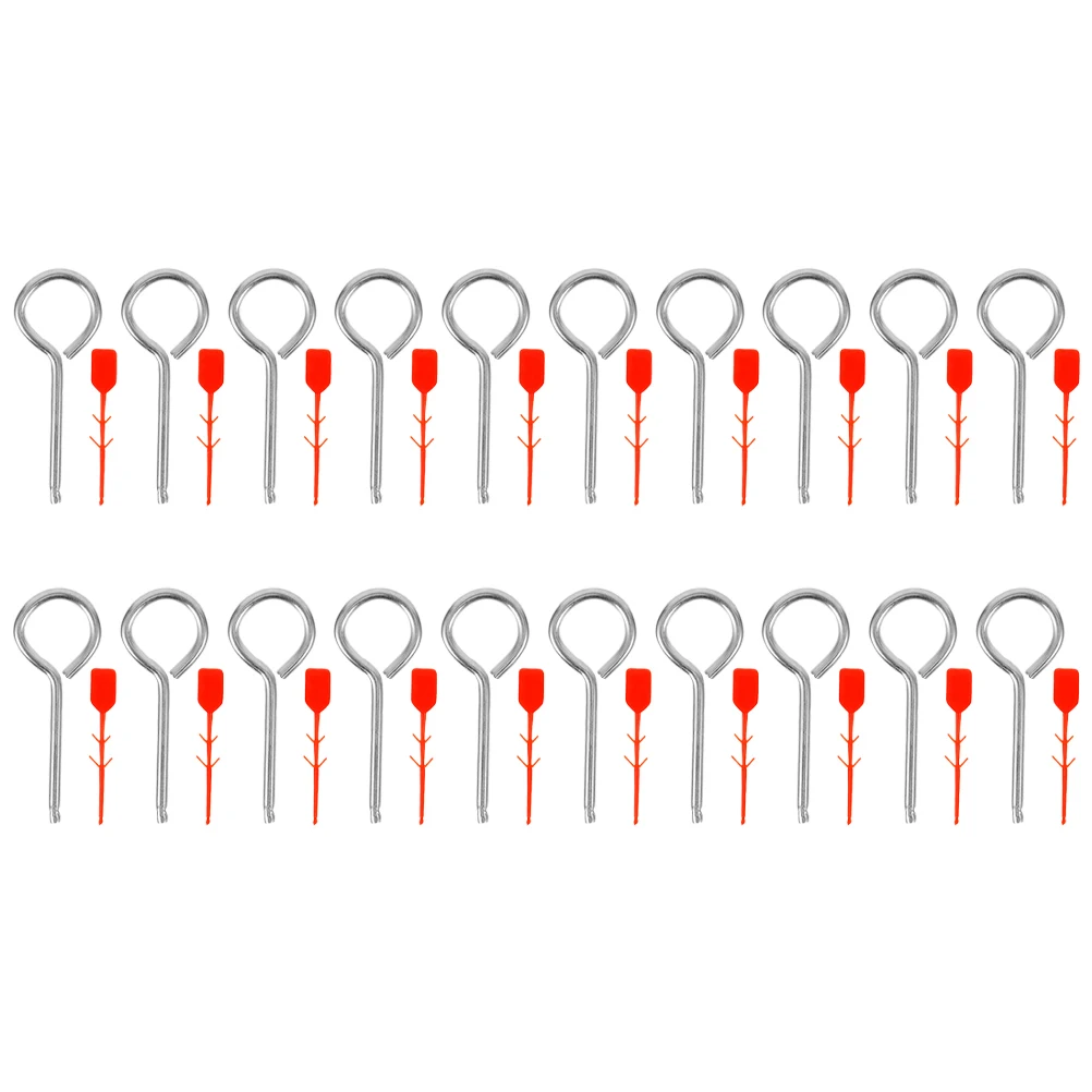 50 set 50 Sets Fire Extinguisher Safety Pins Iron Latch Replacement Pull Pins Security Seals Handheld Fire Equipment Accessories