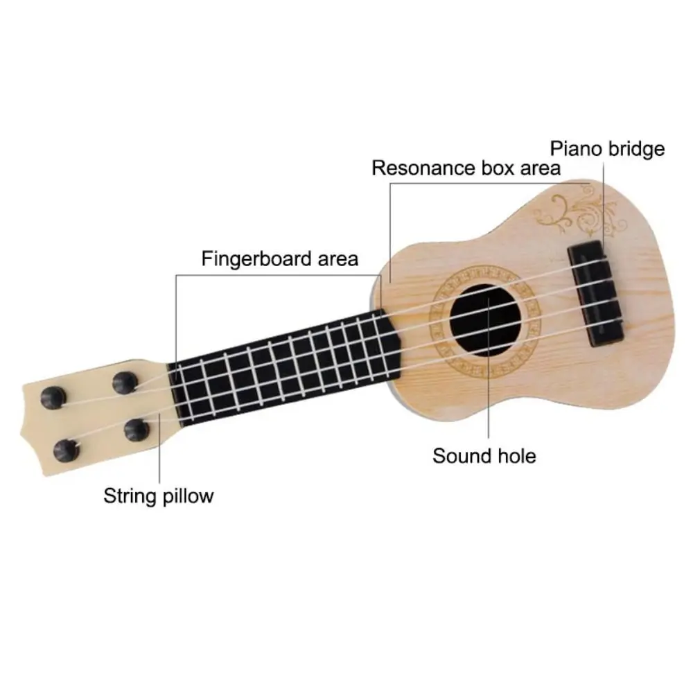 Kinderen Geschenkspeelgoed 4-snarige muziekinstrument Kleine gitaar Educatief muziekinstrument Klassieke ukelele