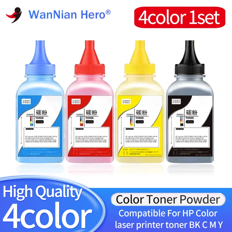 Polvere di Toner a colori HP201A CF400A CF401A a 4 colori compatibile per HP Laserjet Pro M274n M252n M252dw m277n M277dw M274n con chip