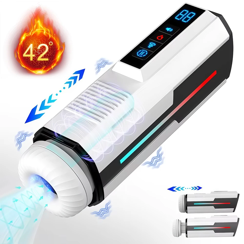 Automatic Telescopic Penis Train For Men Male Masturbator Cup Sex Machine Machine Sucking Vibrating Heating Vagina Adult Sex Toy_voghion.com
