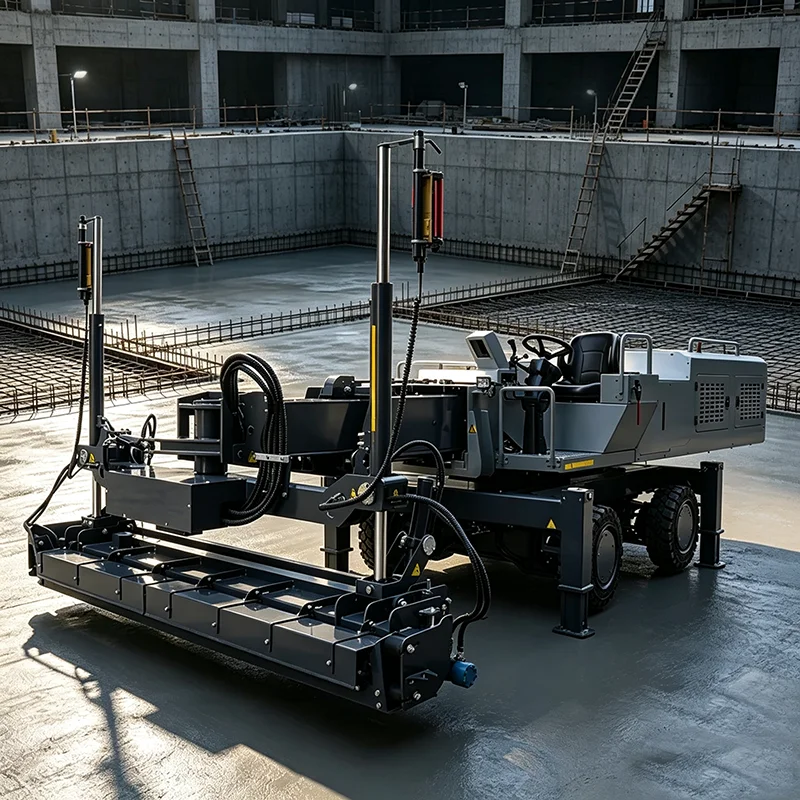 Extended Reach Telescopic Boom Laser Screed Concrete Laser Screeding Equipment For Contractors