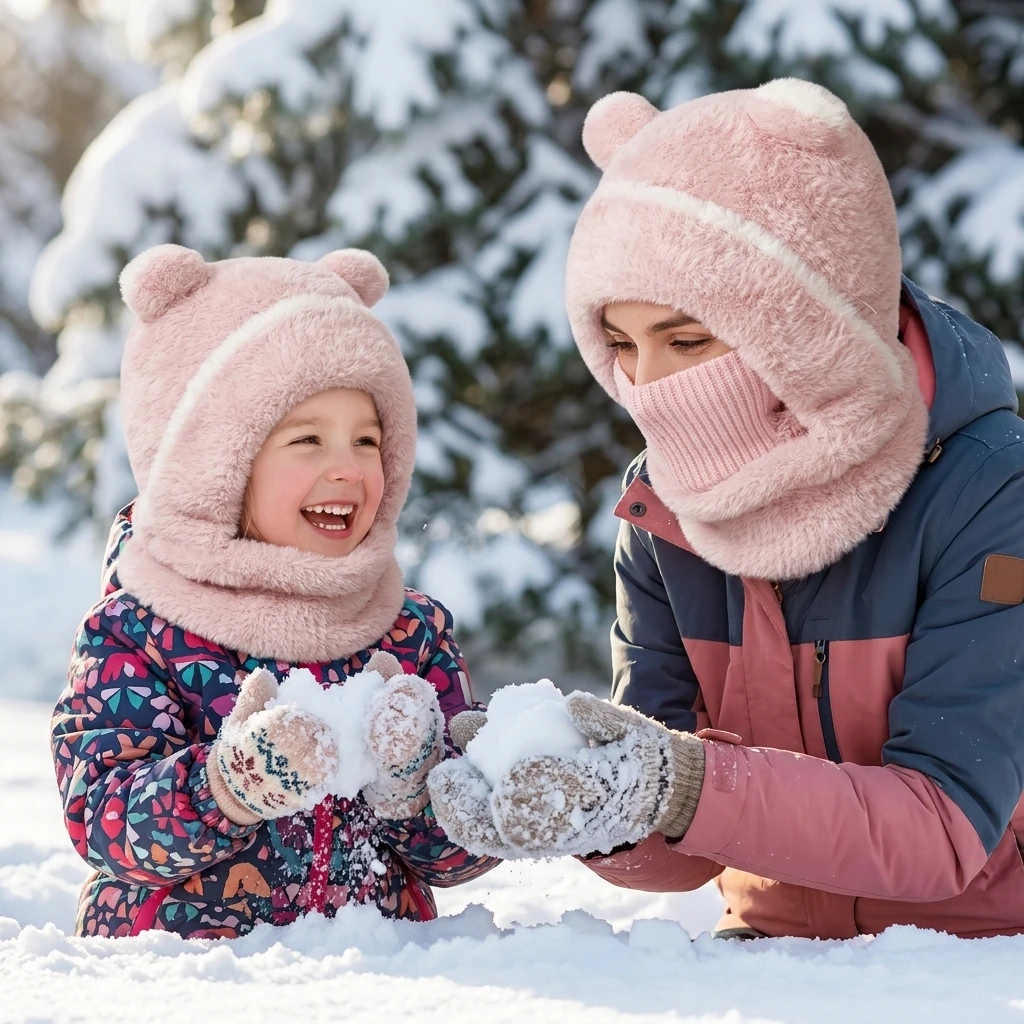 Balaclavas Fleece Lined Thermal Ski Mask Windproof Neck Warmer Hood for Women Girls Winter Outdoor Cycling Hiking Durable