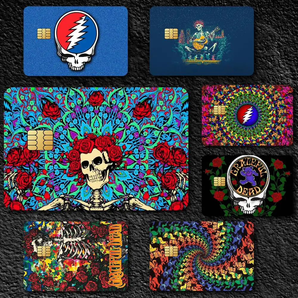 Band G-Grateful Dead Credit Card Skin Stickers for Bank Card Bus Metro Card Sticker Waterproof Gift