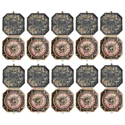 10pcs Children'S Pirate Party Prop Plastic Retro Pirate Compass Toy Pocket Compass Prop Party Favors Decoration Random Color