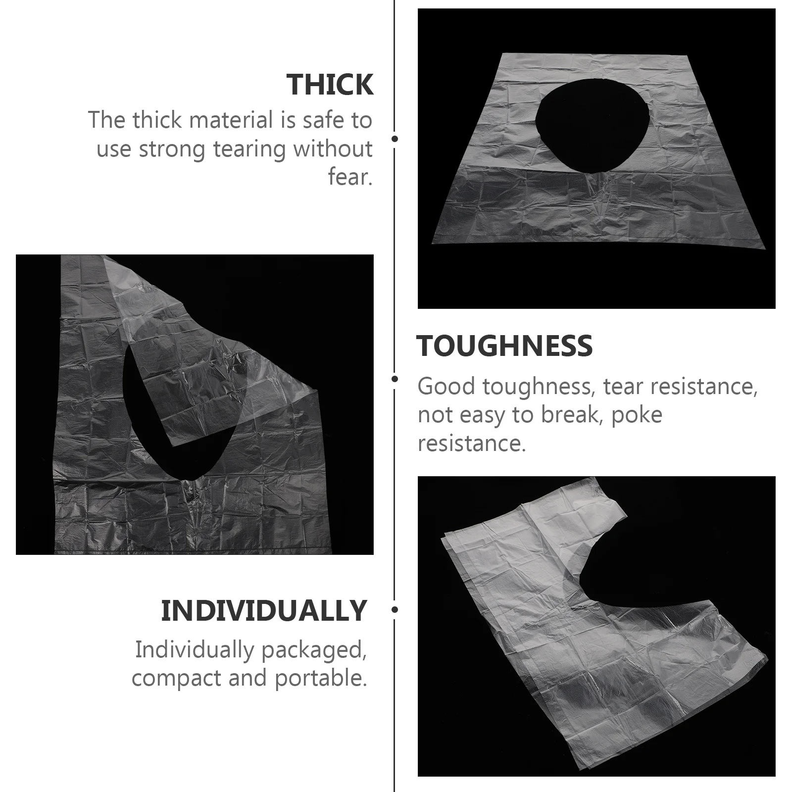 

50pcs Disposable Toilet Seat Cushion Individually Packaged Thick Po Film Waterproof Dirty Proof Strong Tear Resistant For Travel