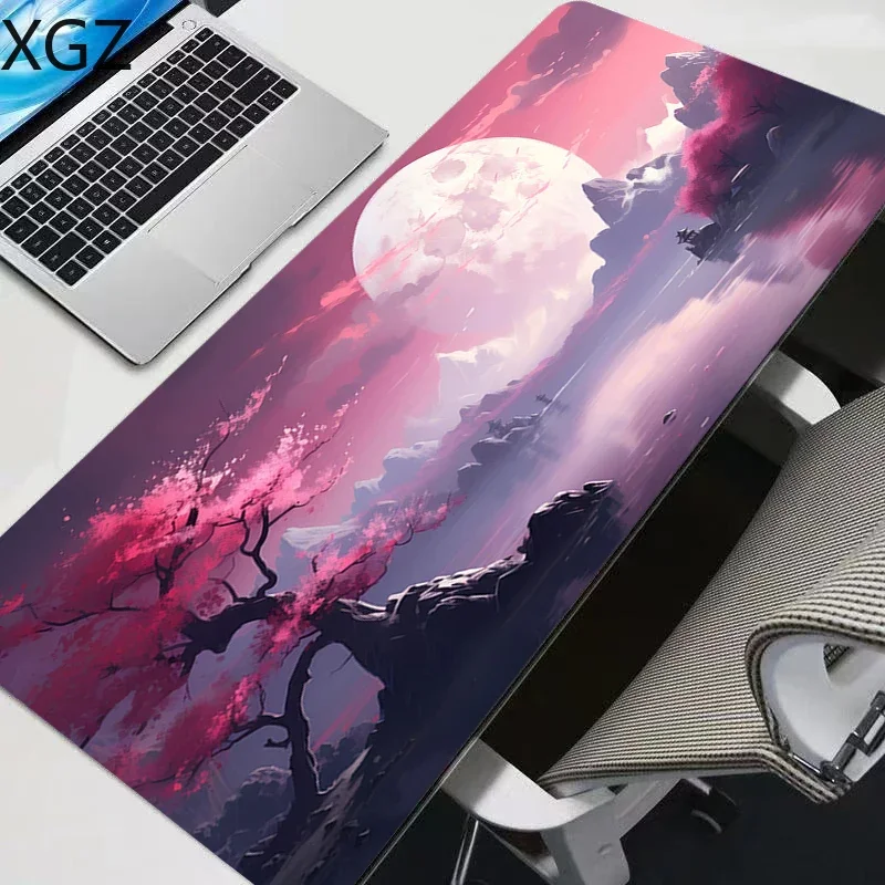 

High-end mouse pad Full moon night large rubber non-slip gaming pads multi-model pc mat entertainment office universal 90x40cm