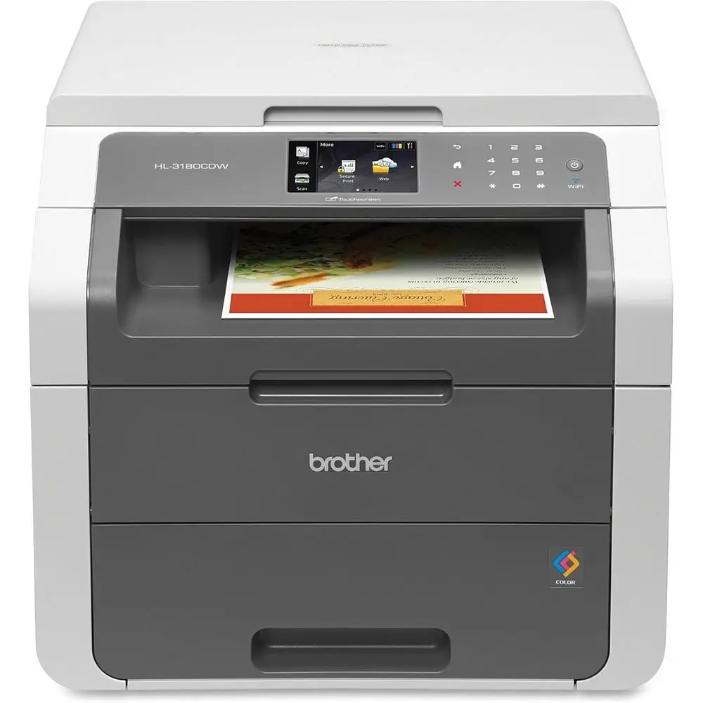 

Беспроводной цветной принтер с функциями удобной копирования и сканирования (HL-3180CDW), пополнение запасов