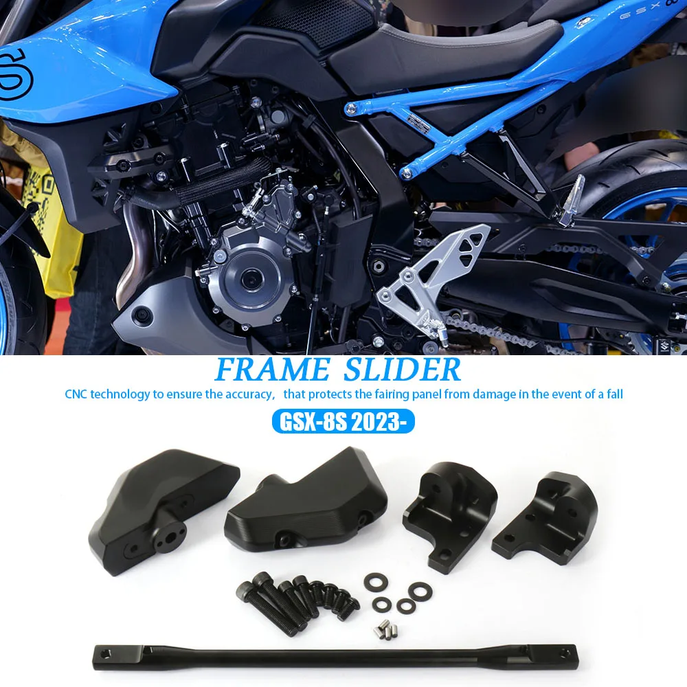 

CNC Engine Frame Slider Cover GSX 8S Falling Protection Guard Kit Motorcycle For Suzuki GSX-8S GSX8S 2023 2024