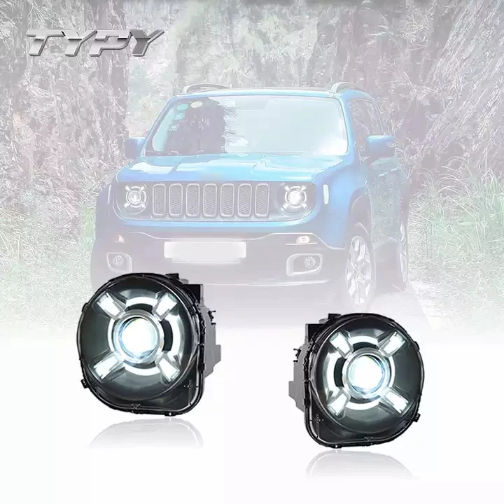 

Car Headlights Modified Head Lamp LED DRL Hid Bi Xenon Auto Accessories For Jeep Renegade 2016-2021