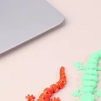 

3D Printed Ornament Articulated Wall Gecko Flexible Joint Models Creative Stress Relief Toys Gift