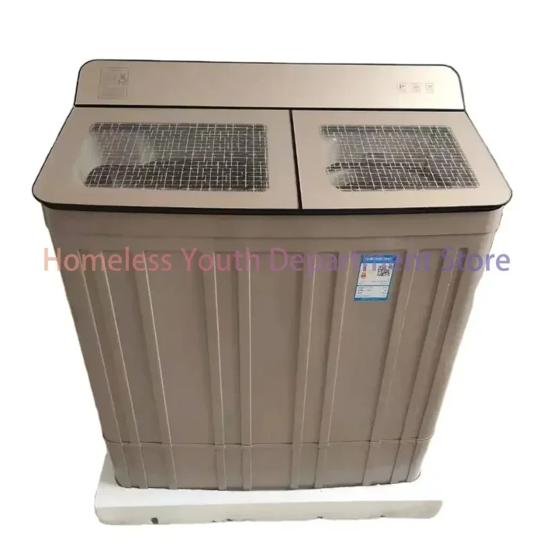 Large capacity 15kg double cylinder top open washing and drying multi-functional washing machine