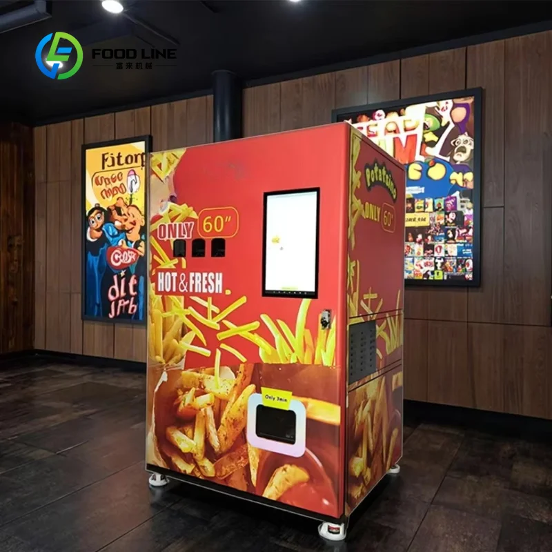 Custom Made Smart Fresh French Fries Vending Machine Potato Chips Chicken Nuggets French Fry Vending Machine Automatic