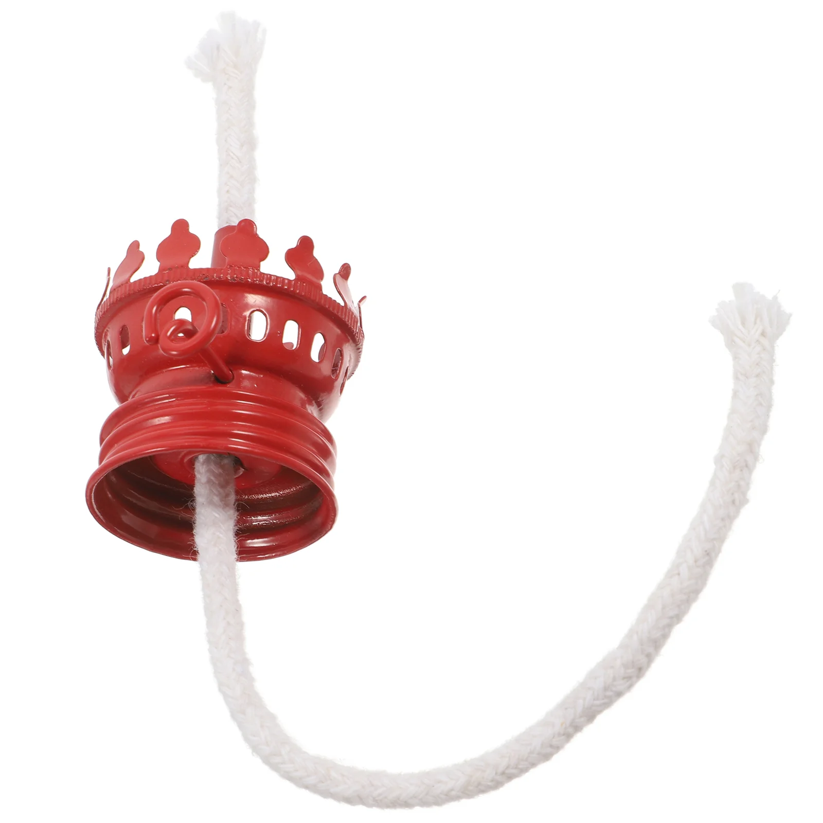 

Burner Kerosene Lamp Dimmer Oil Fitting for Farmhouse Light Fixtures Vessels Wick Base Regulator Red Retro Holder