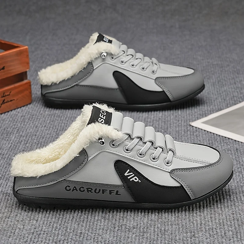 Winterwarme Schuhe, Schneeschuhe, warme Hausschuhe, warme Schuhe für den Innenbereich, bequeme Schuhe, Winter-Alltagsschuhe – Detail 1