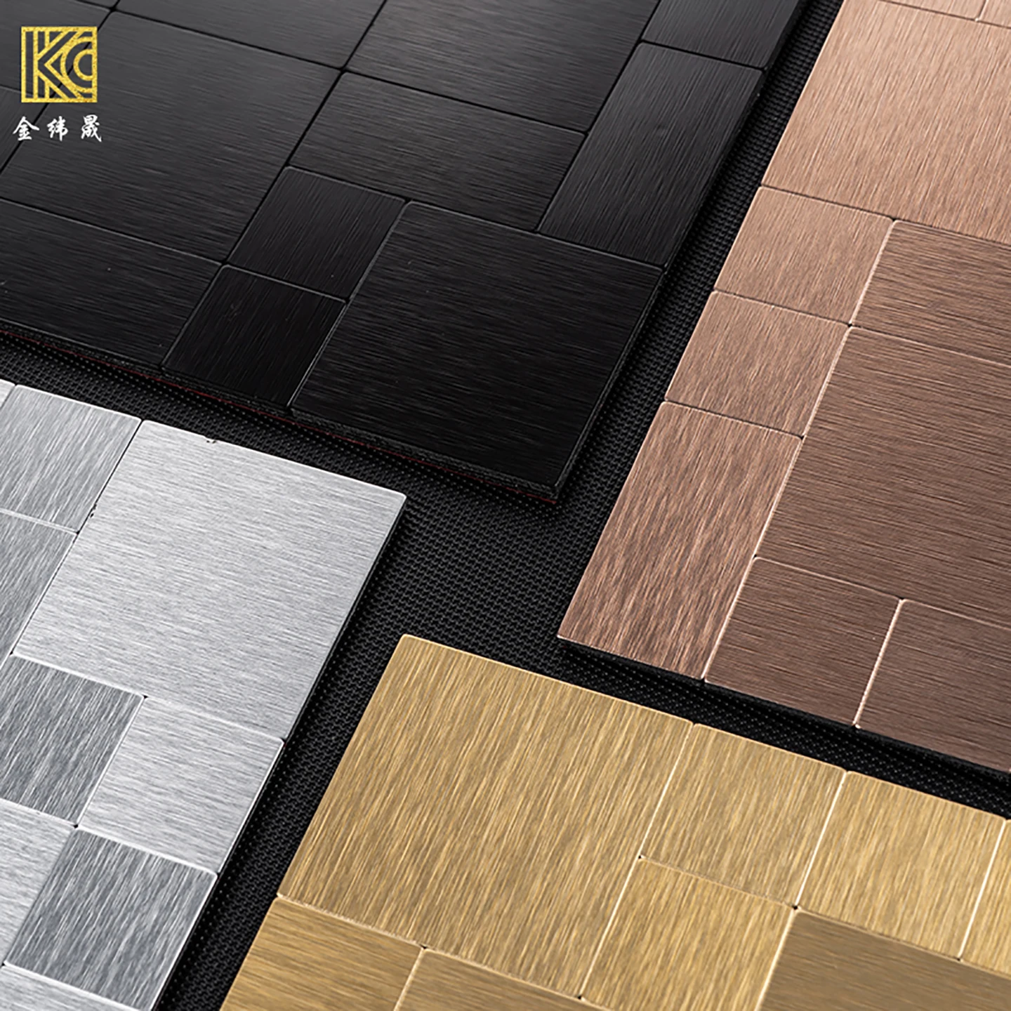 

Tail Goods Metal Mosaic Tiles Self-adhesive Wall Stickers Living Room Background Wall Bathroom Kitchen Store Porcelain Stickers