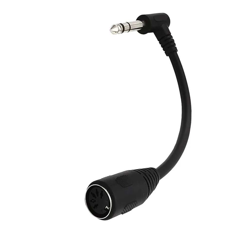 90 Degree Angle Large 8 Pin Din Male to Male Speaker Audio Cable