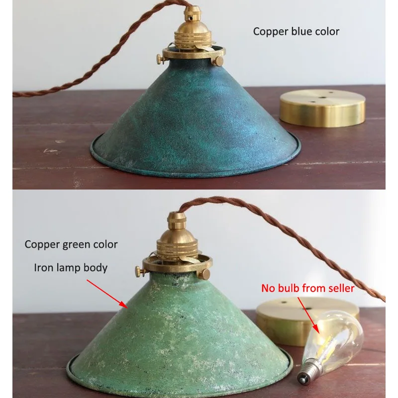 American Countryside Retro Industrial Pendant Lamp Iron Rust Loft Restaurant Kitchen Chandelier Coffee Shop Bar Decor Droplight