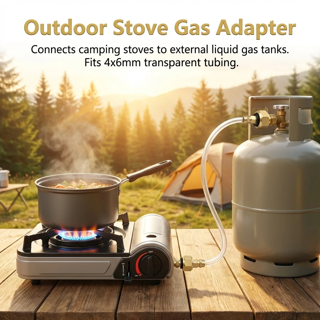 Adaptador gas camping – Conector válvula GLP estándar alemán - imagen 2