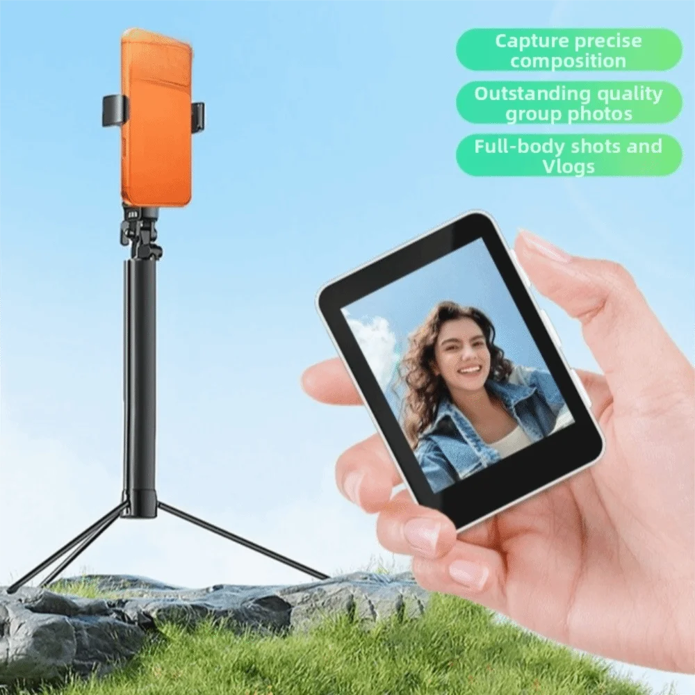 Wireless Selfie Screen Magnetic Mount Portable Rear Camera Screen 1.8-Inch Mini Smartphone Selfie Screen Live Monitor