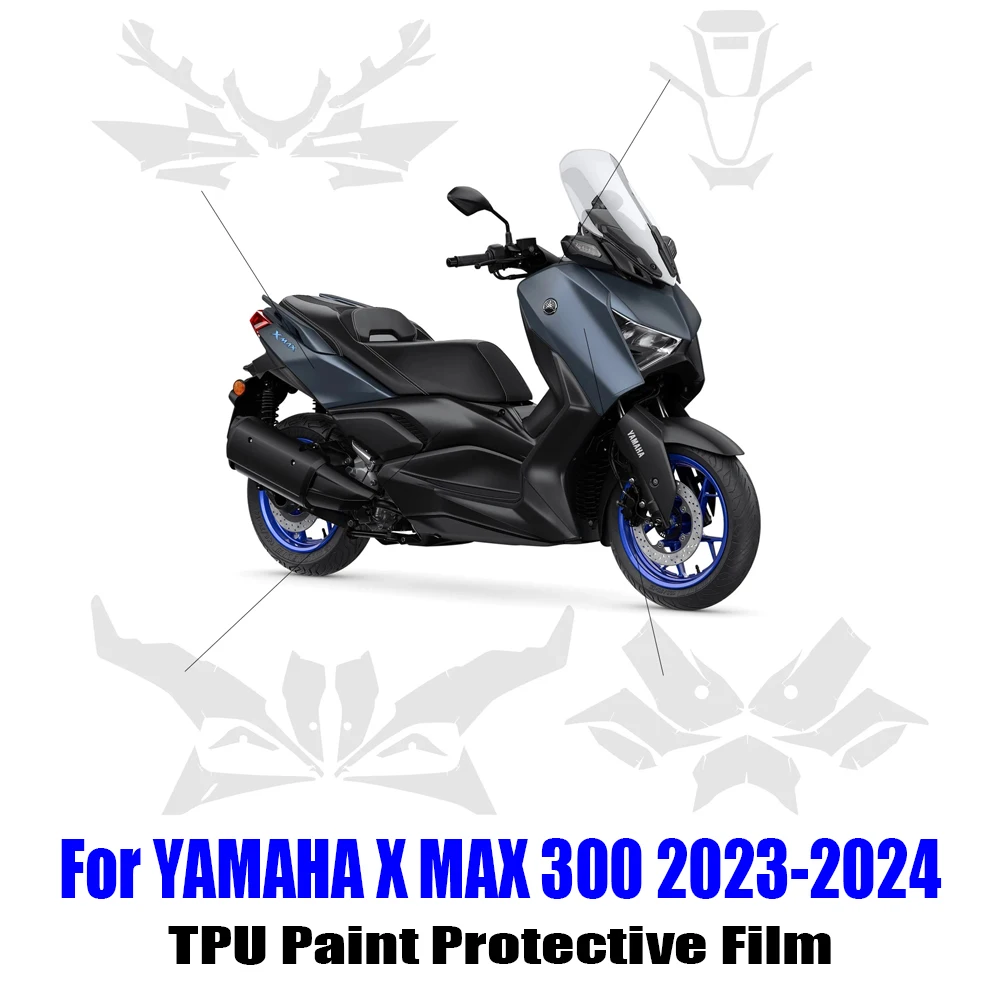 

For Yamaha X MAX300 XMAX300 Accessories TPU Protection Film Paint Protective Film X-MAX300 2023-2024 Body Protection Sticker Kit