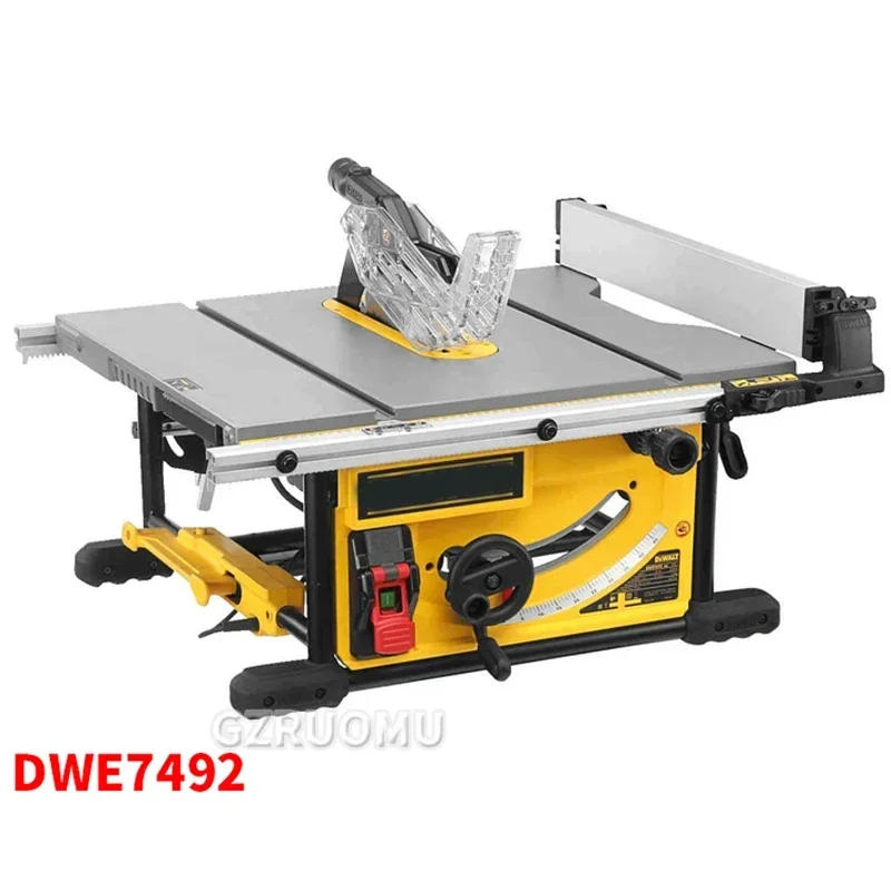 DWE7492 Precision Woodworking Sliding Table Saw 250mm DIY Electric Wood Telescopic Cutting Machine  0-45° Without Bracket 220V