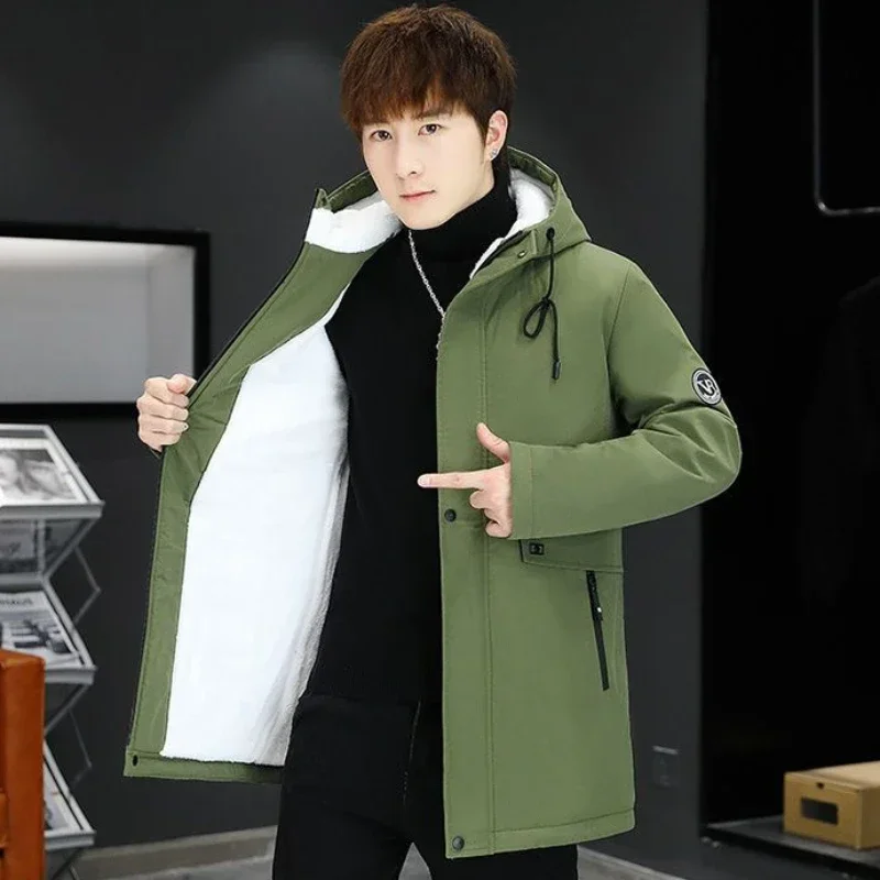 Male Padded Coats Long Padding Cargo Parkas Hooded Winter Men\'s Down Jacket Inter Special Korean Reviews Many Clothes Elegant