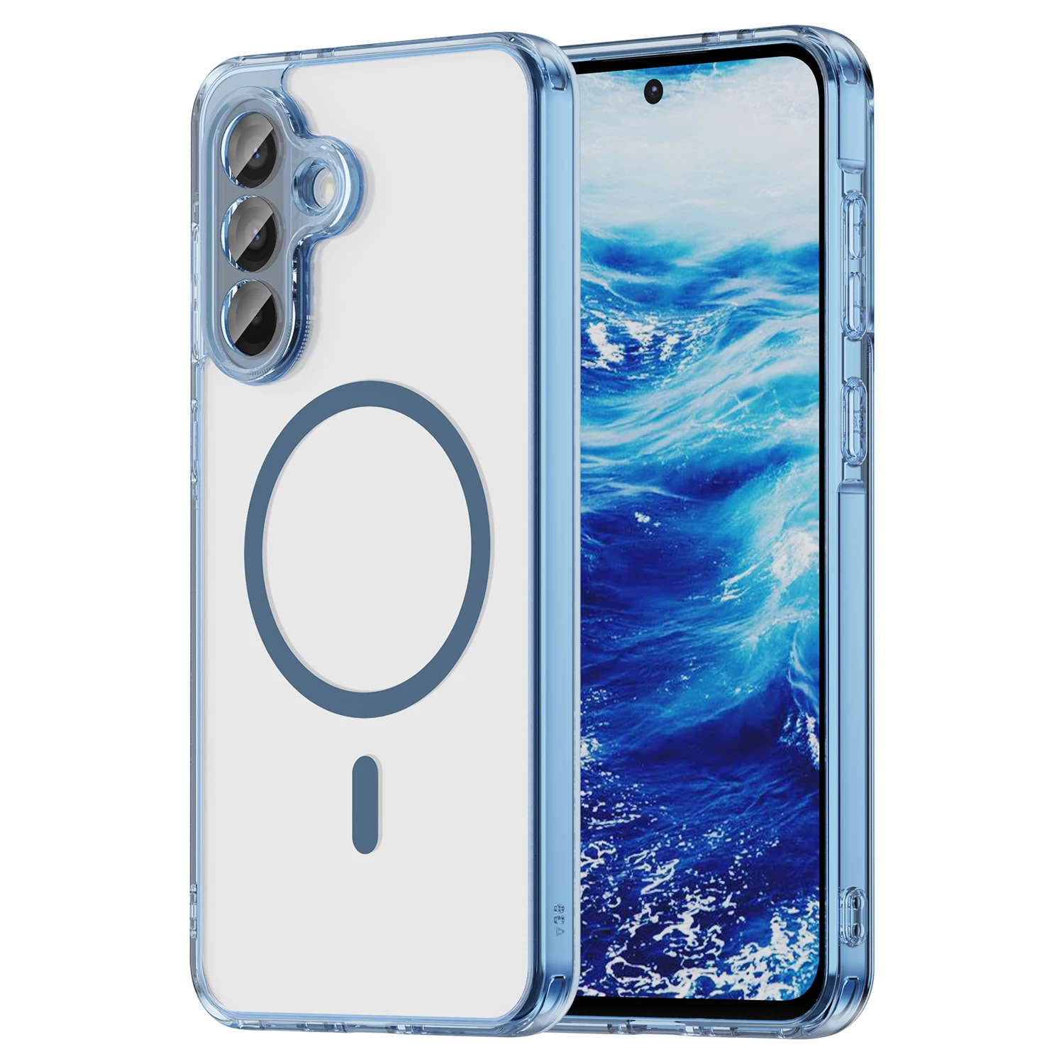 Transparency Acrylic Magnetic Phone Case For Samsung Galaxy A57 A37 A17 A56 A36 For Magsafe Wireless Charging Shockproof Cover