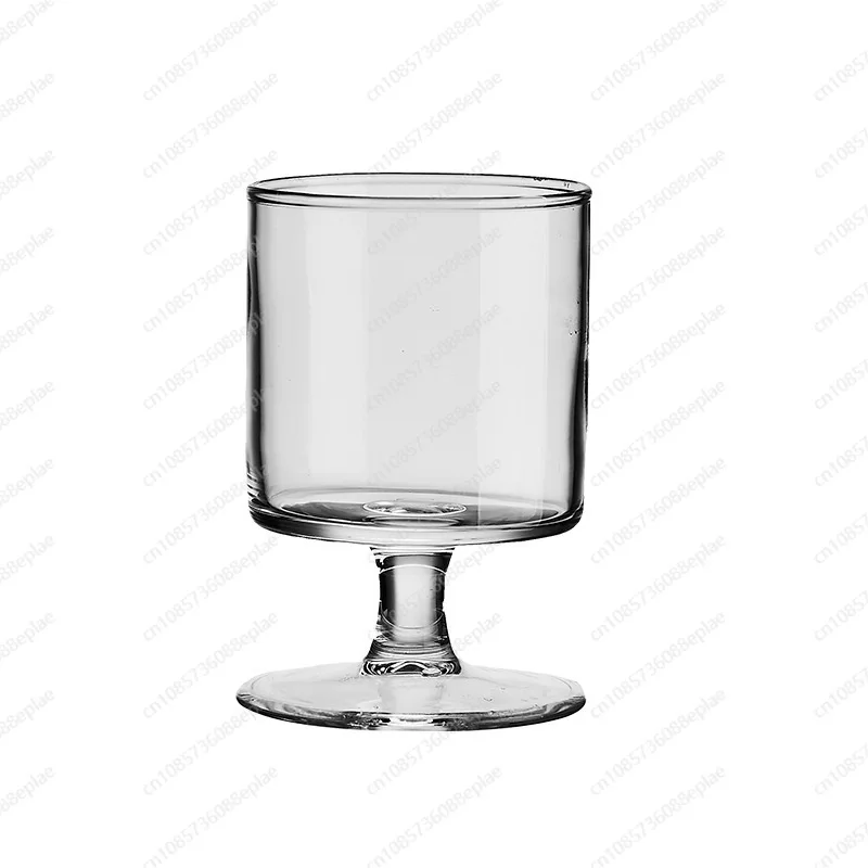 Simple ins wind straight height foot glass cup bar high value cocktail  household juice beverage