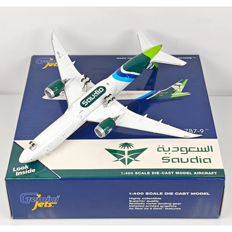 GeminiJets 1/400 スケール サウジアラビア航空 B787-9 HZ-ARB ダイキャスト合金航空機モデル コレクタブル装飾品