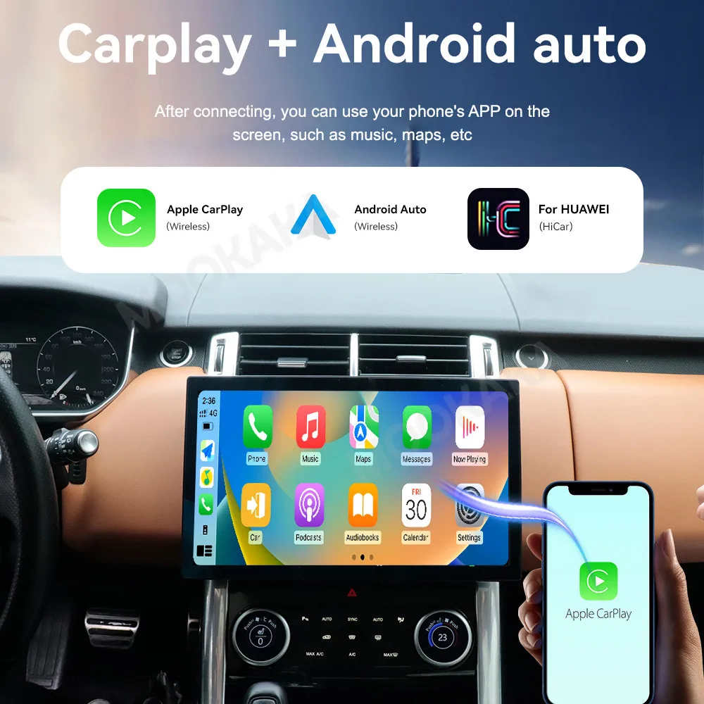 13.3 Inch Screen Car Radio For Land Rover Sport 2013-2017 Android Auto GPS Navigation Multimedia Video Stereo Receiver Head Unit