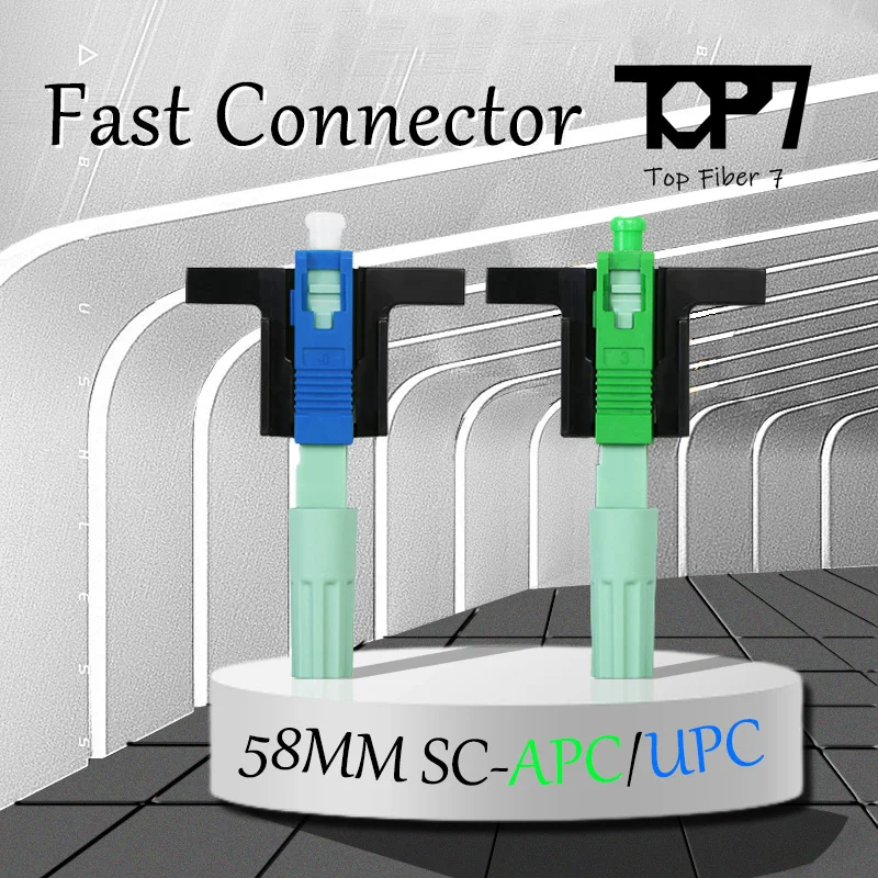 58MM SC APC/SC UPC SM Single-Mode Optical Connector FTTH Tool Cold Conector  Fiber Optic Fast Connnector Adapter