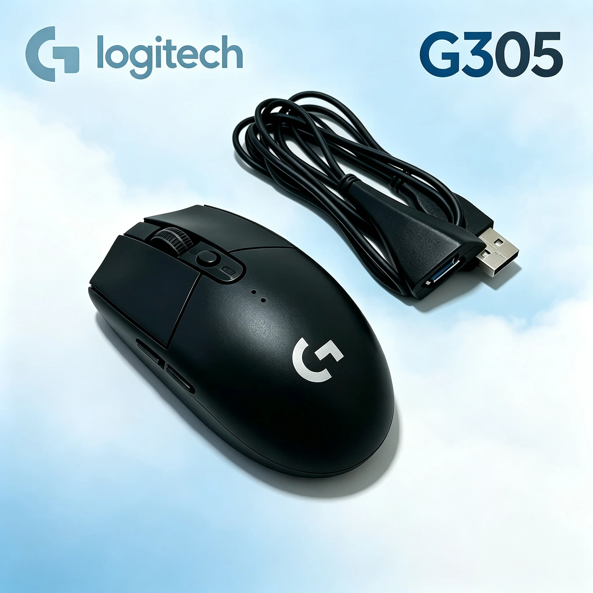 Logitech G305 2.4G Stable Wireless Gaming Mouse With Transfer Adapter Cable 6 Custom Buttons Mice For Gamer Office User Desktop