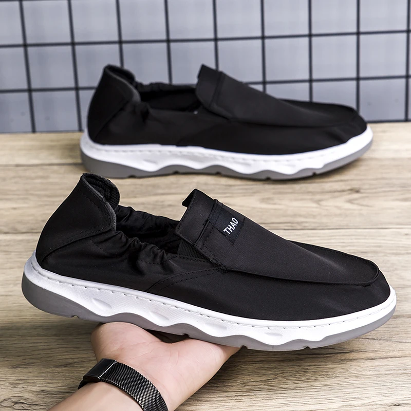 Slip-On Casual Men Cloth Shoes Breathable Sweat-Absorbing Size 39-44