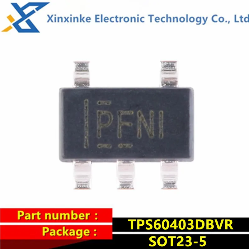 

5PCS TPS60403DBVR TPS60403DBVT SOT-23-5 PFNI Switching Voltage Regulators 60mA Charge Pump Voltage Inverter Power Management ICs